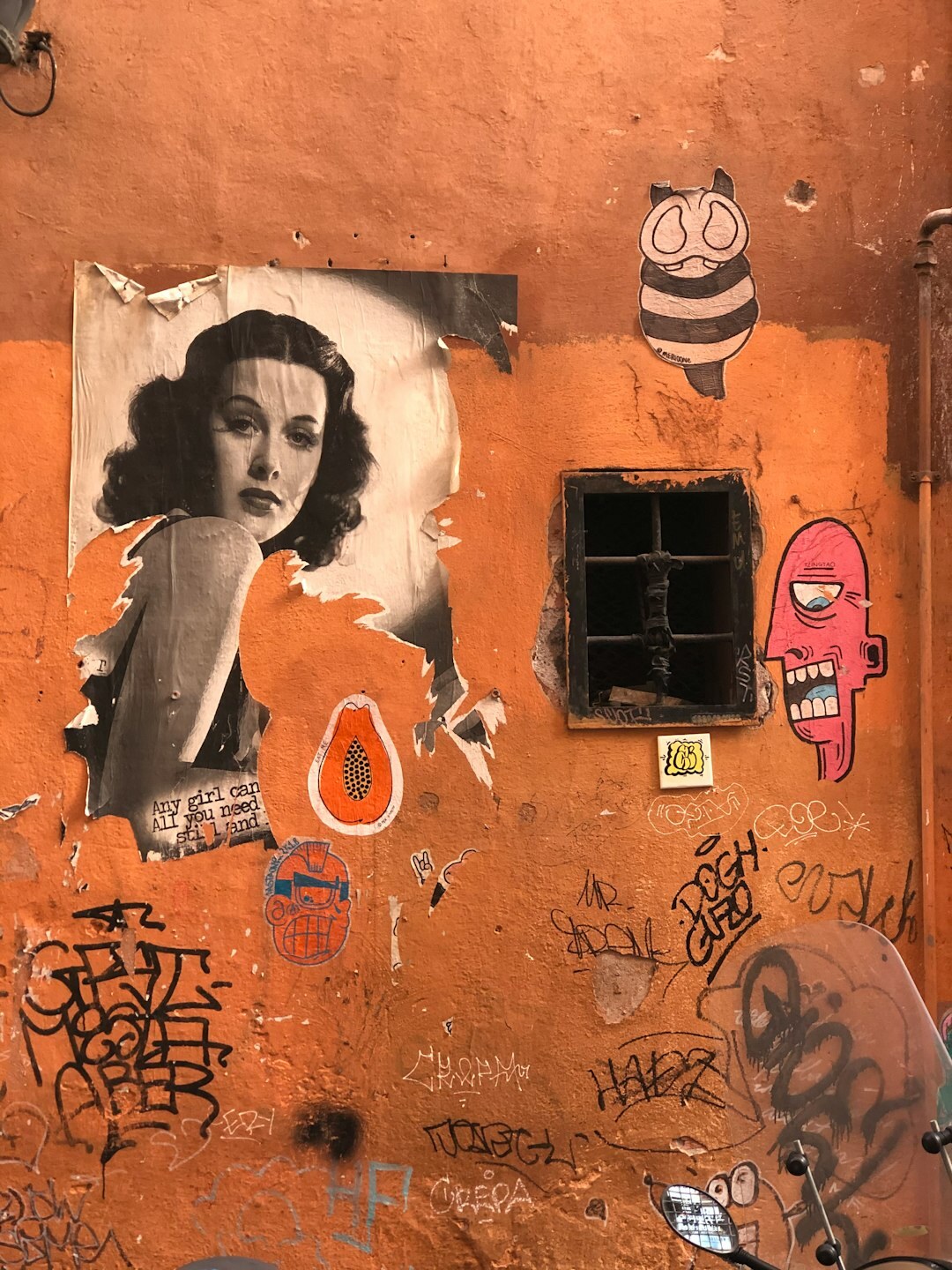 street art on wall