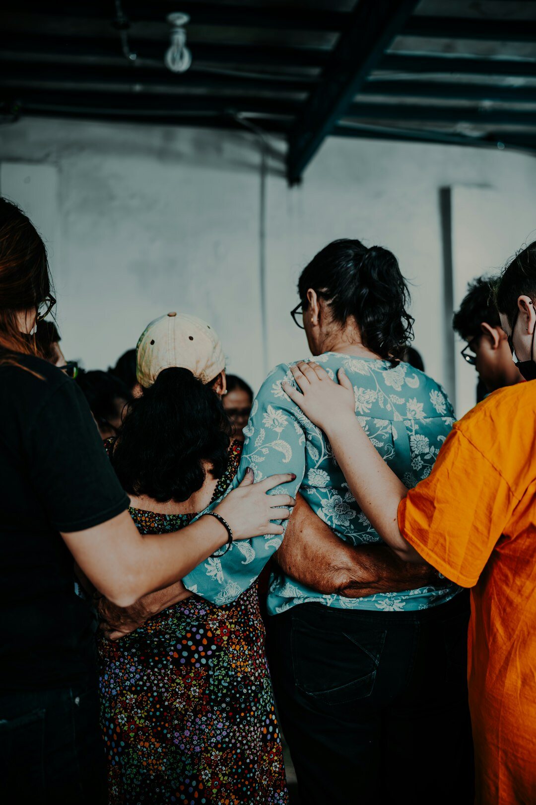 group of young people in community
