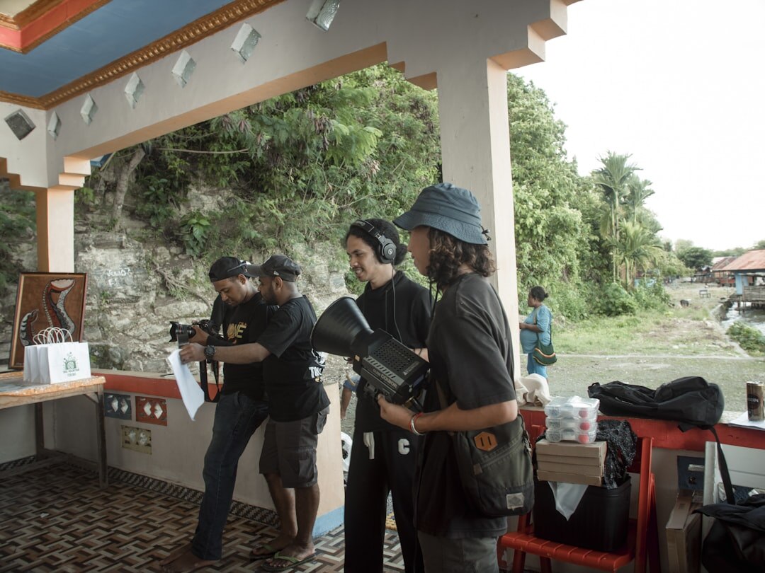 documentary photographer with locals